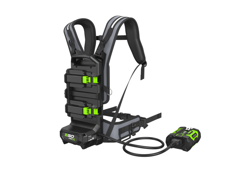 EGO Dual Port Portable Battery Back-Pack w/ Harness & Hip Belt + Battery Adaptor - Commercial EGO Dual Port Portable Battery Back-Pack w/ Harness & Hip Belt + Battery Adaptor - Commercial